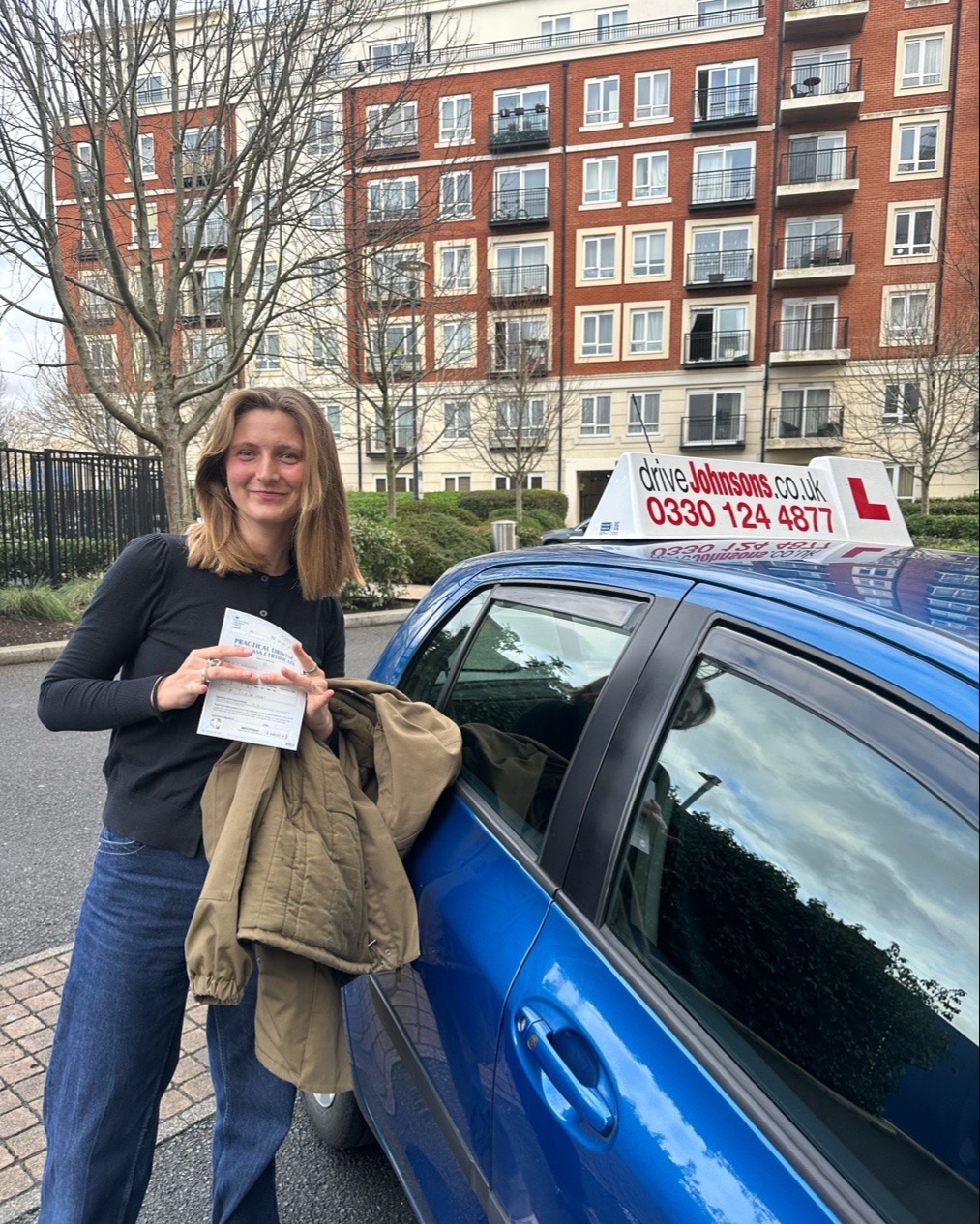 driving test pass photo of Amandine Caillard