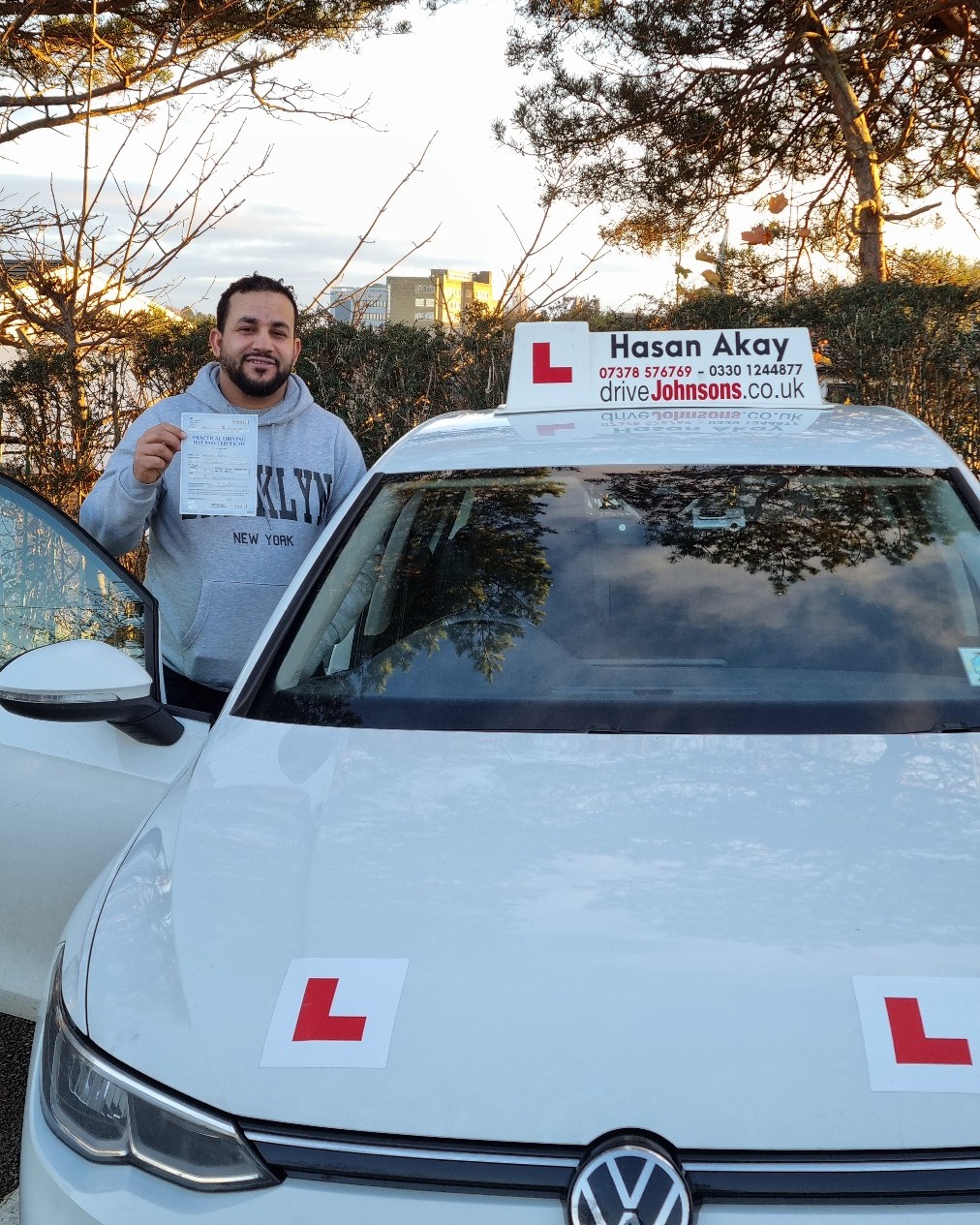 driving test pass photo of Ahmad Nasir