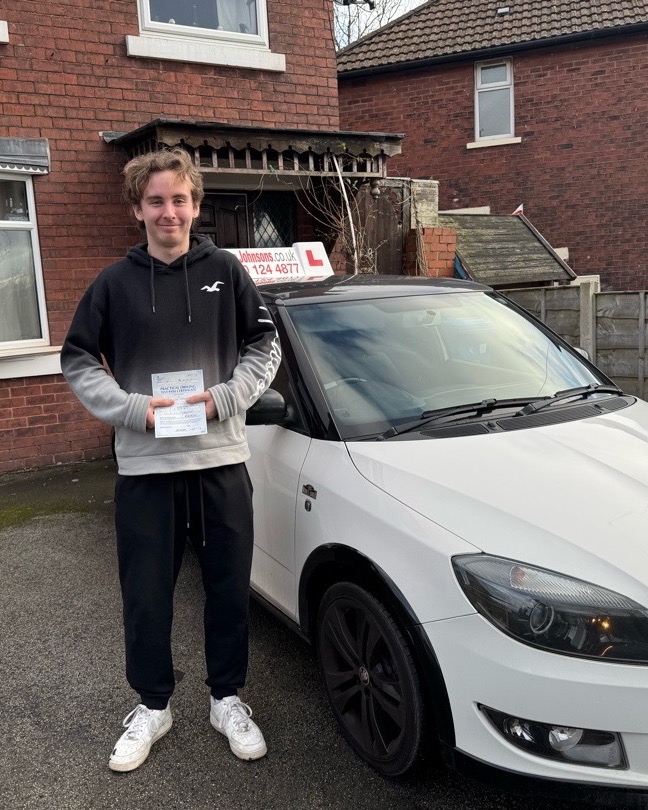 driving test pass photo of Mark Sharp