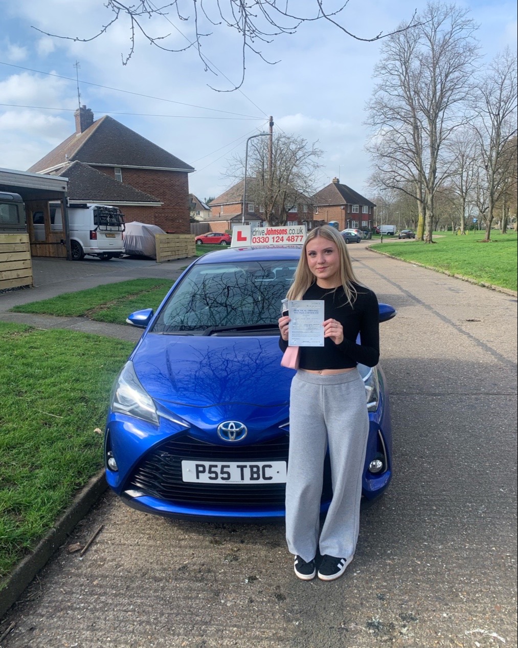 driving test pass photo of Halle Biscoe