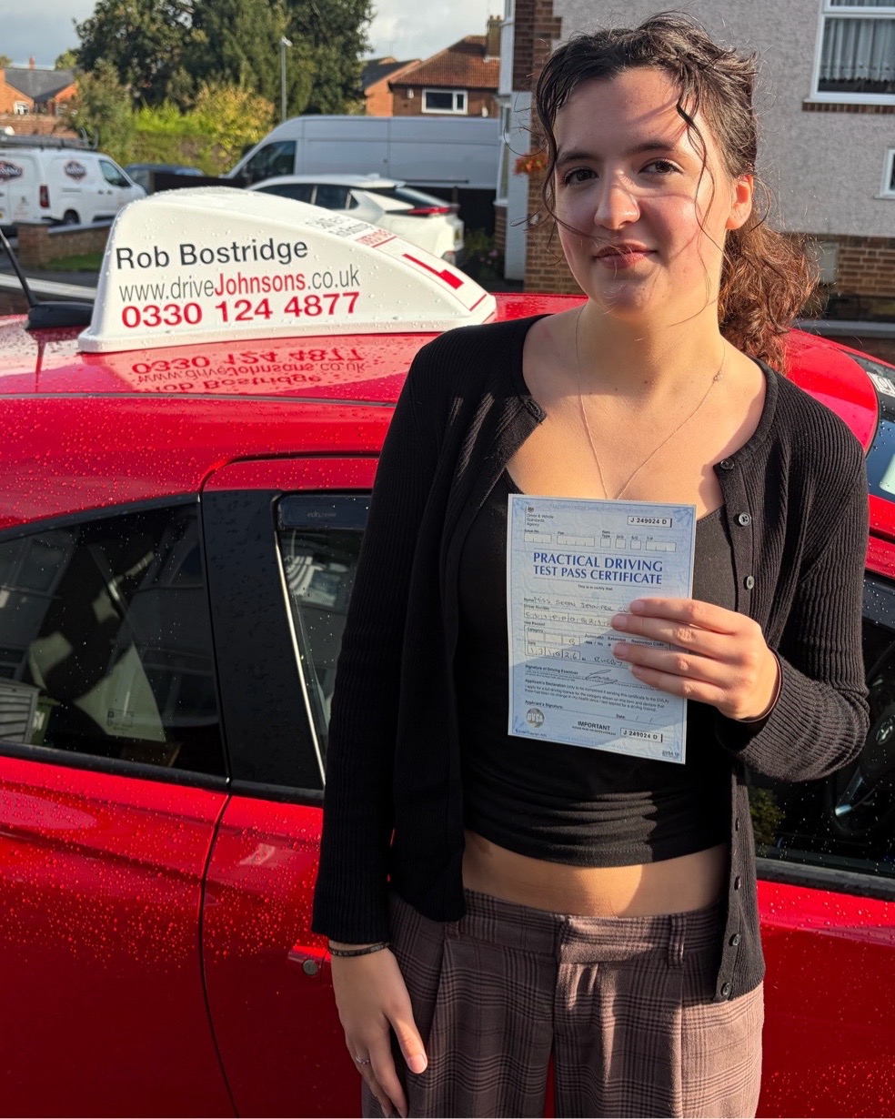 driving test pass photo of Seren Clifford