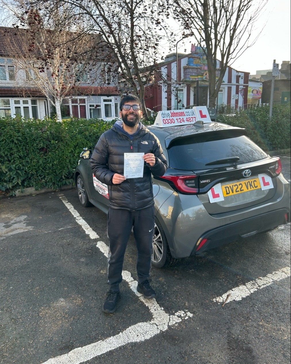 driving test pass photo of Zehran Rizwan