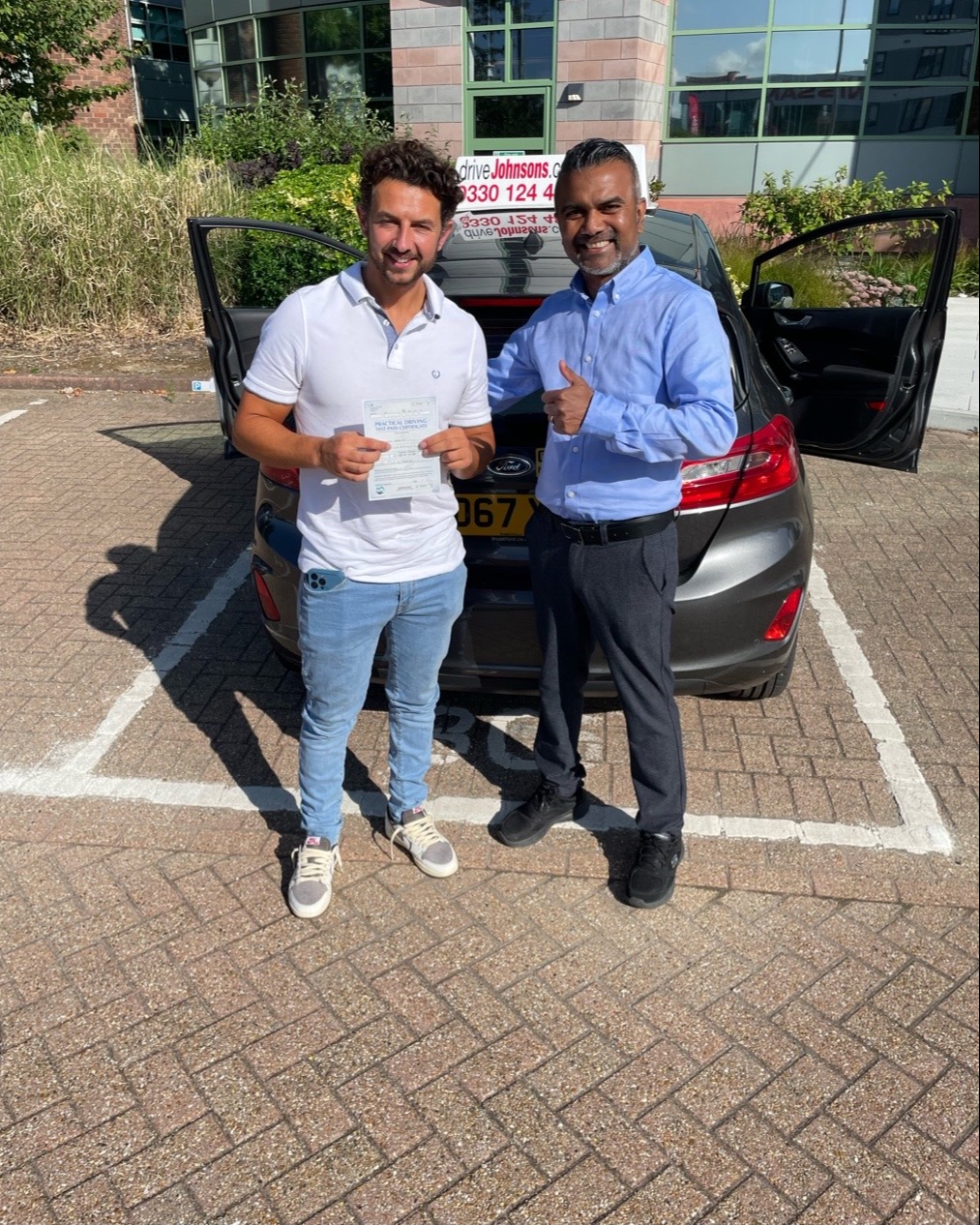 Louis Louis driving test pass photo of Louis Louis