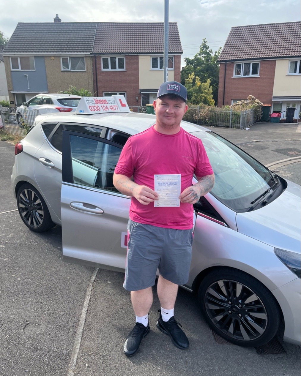 driving test pass photo of Jay Naylor