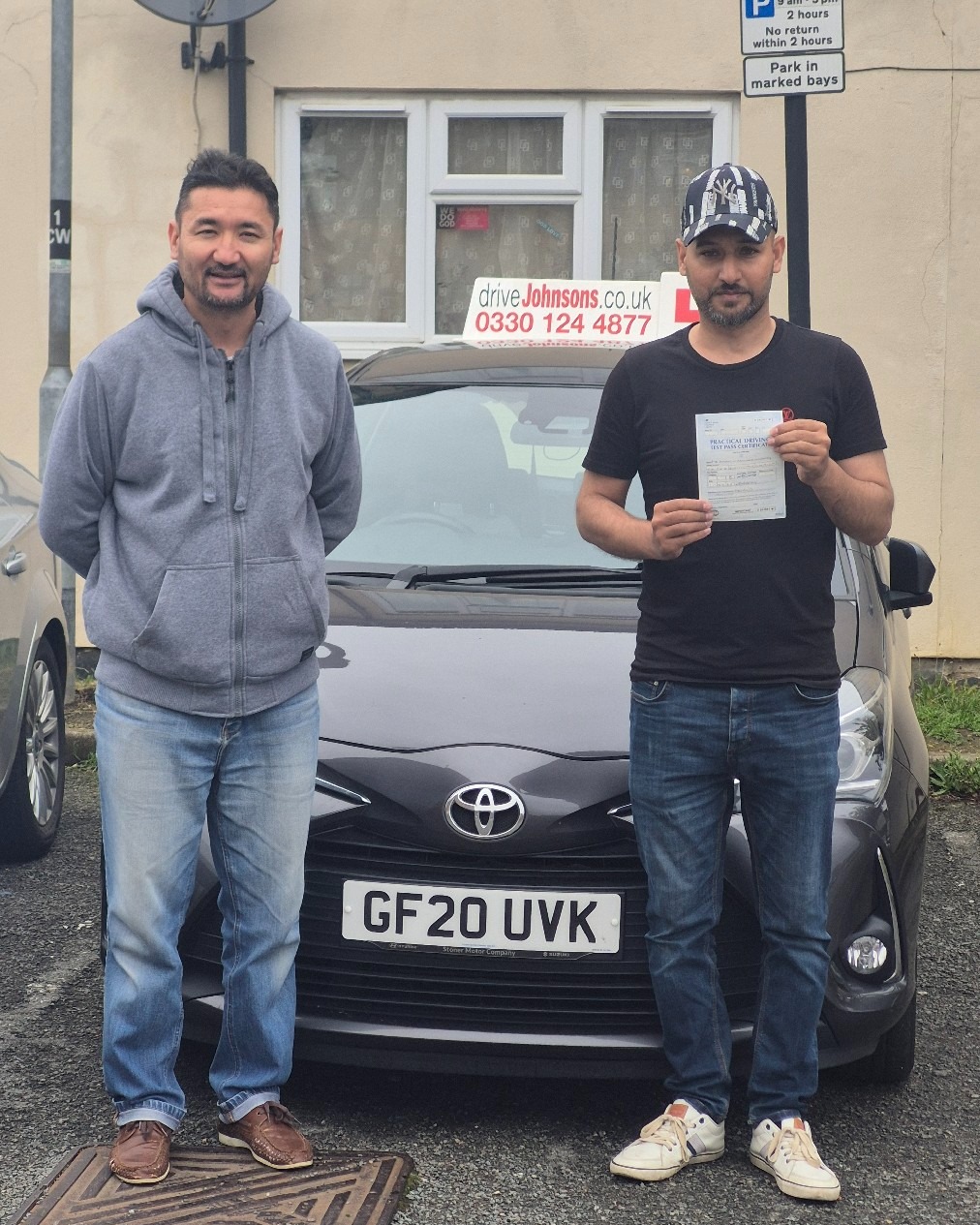 driving test pass photo of Chaudhary Hasnain Mehmood