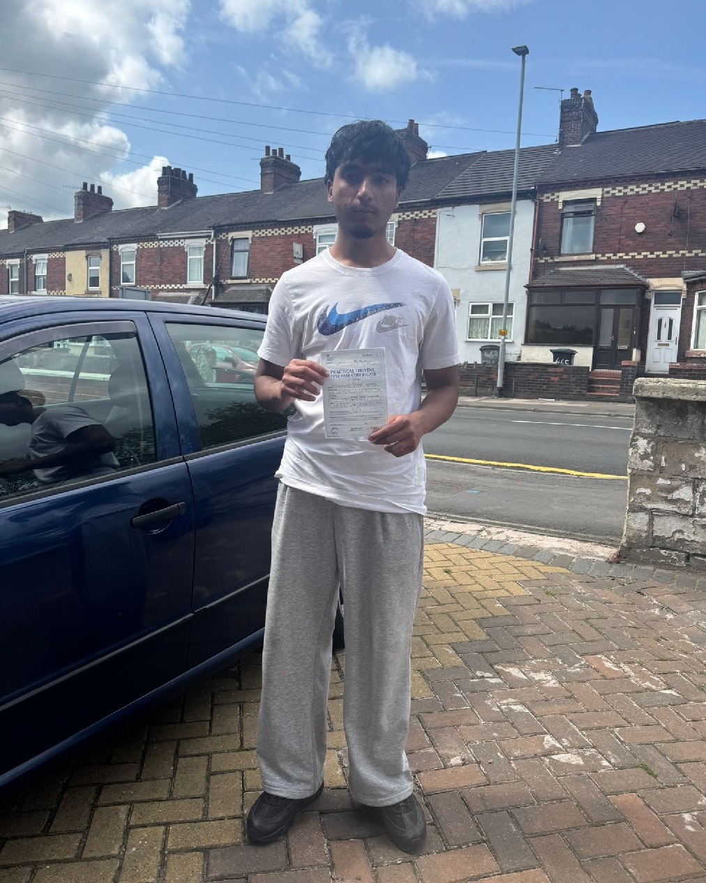 Gohar Malim driving test pass photo of Gohar Malim