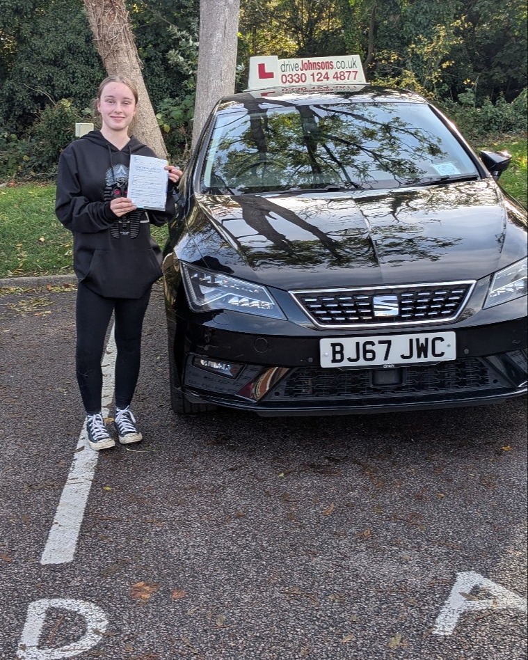 Kathryn Gibson driving test pass photo of Kathryn Gibson