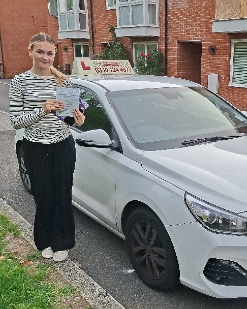 driving test pass photo of Lily Walsh