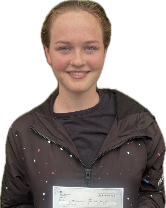 Aleyah Morris driving test pass photo of Aleyah Morris