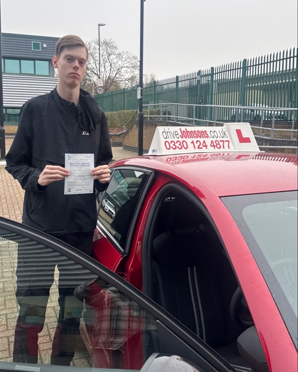 driving test pass photo of Daniel Thompson-Hogan