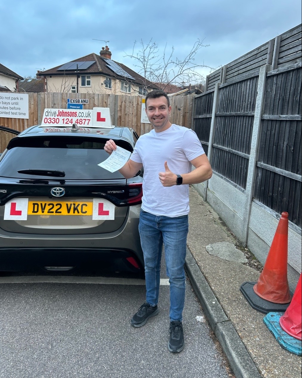 driving test pass photo of Cristian