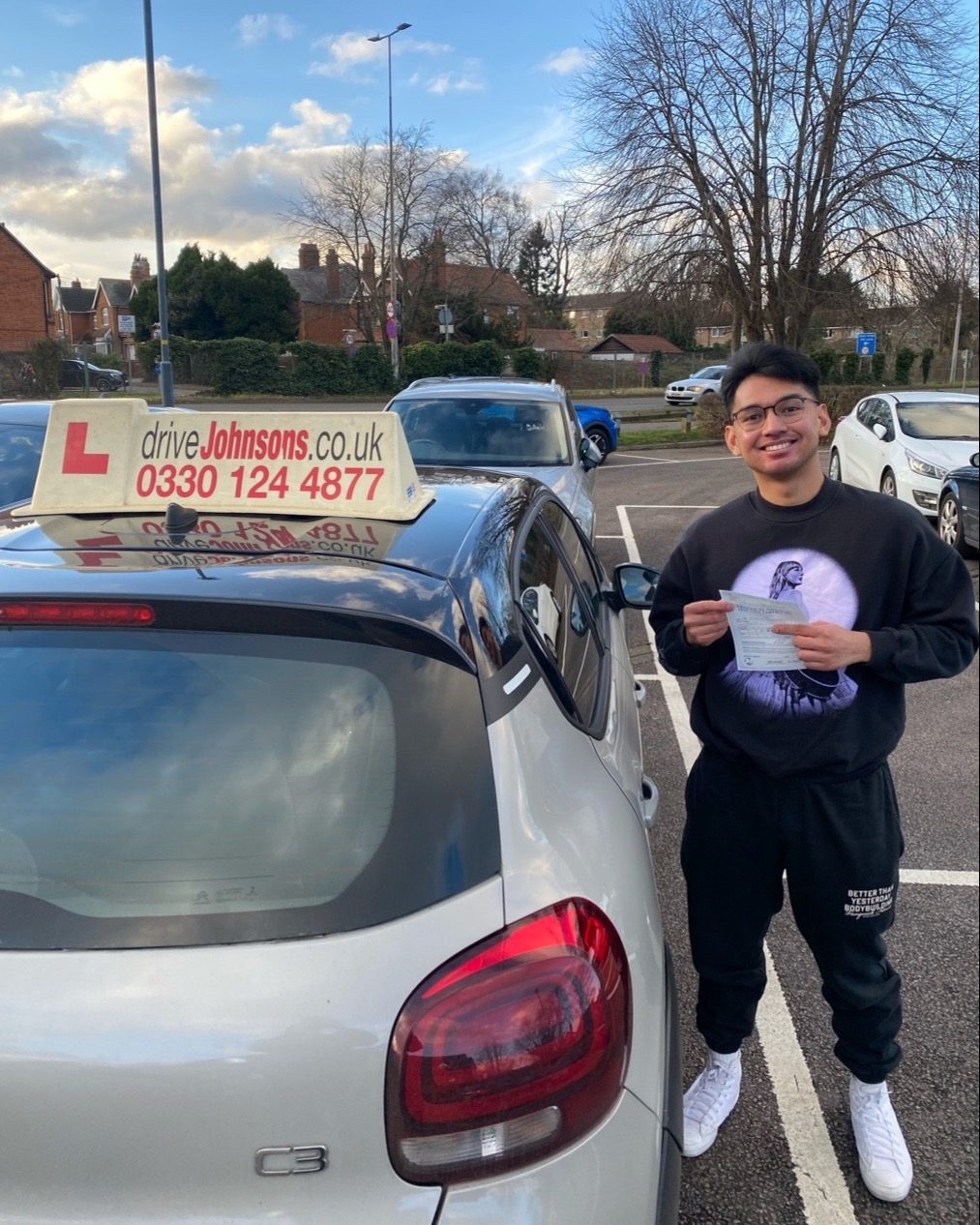 driving test pass photo of Joaquin Mabanto