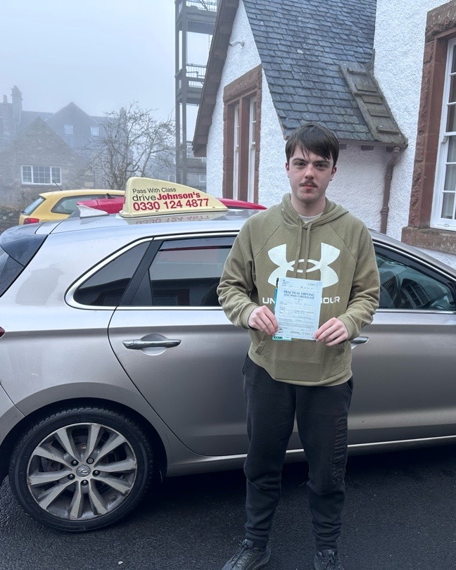 driving test pass photo of ciaran buchan