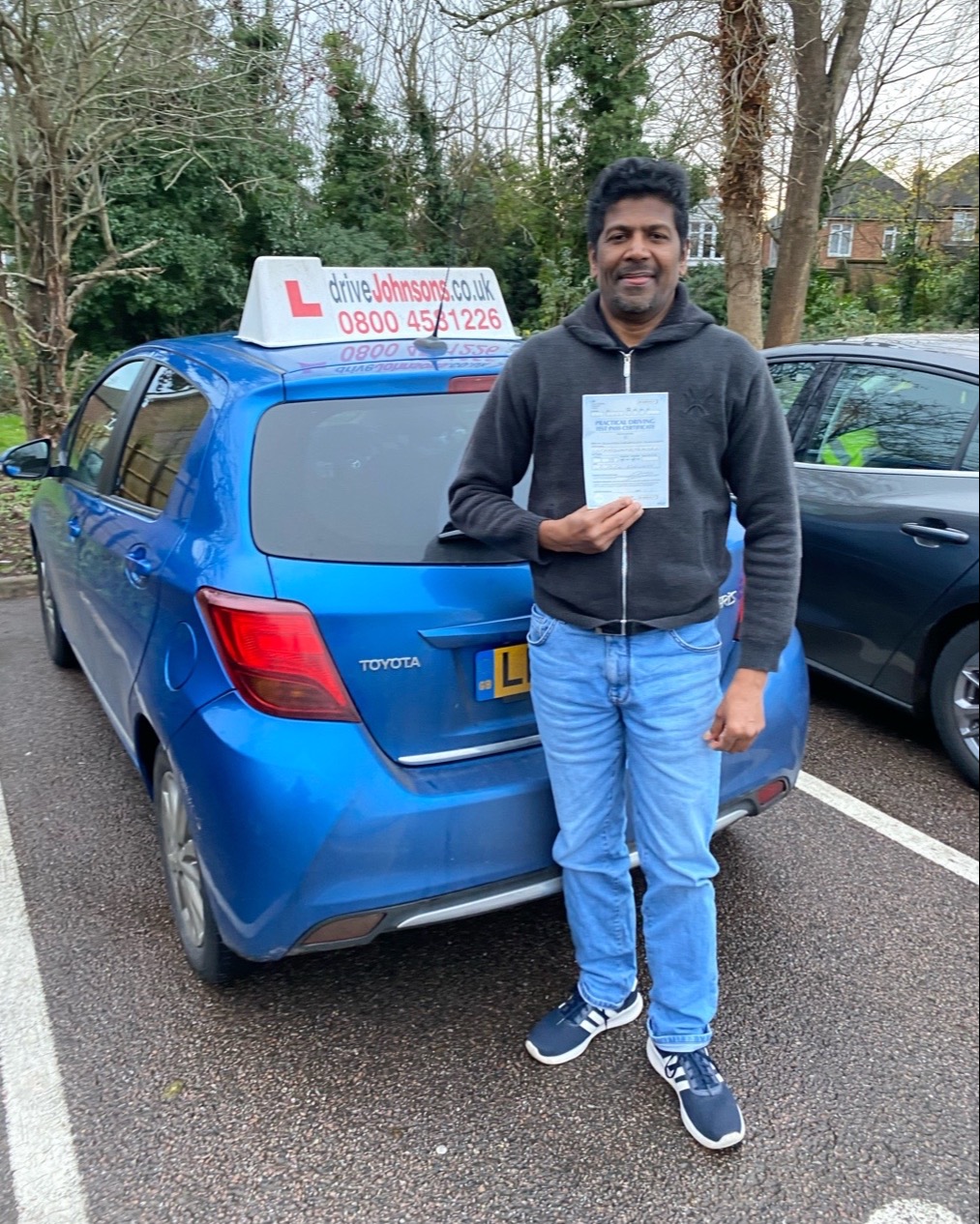 driving test pass photo of Terrence Senanayake