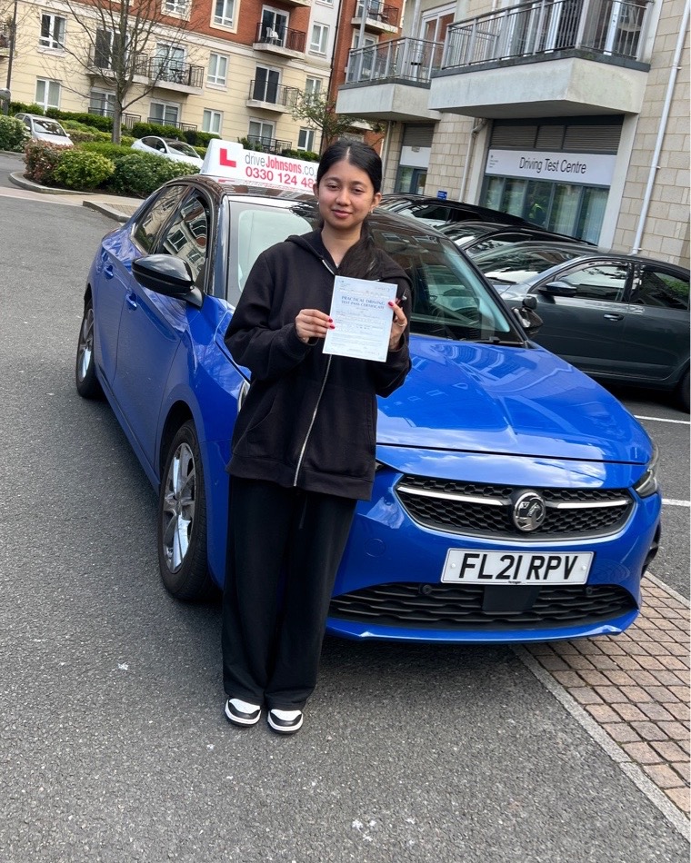 driving test pass photo of Laksiga Yogalingam