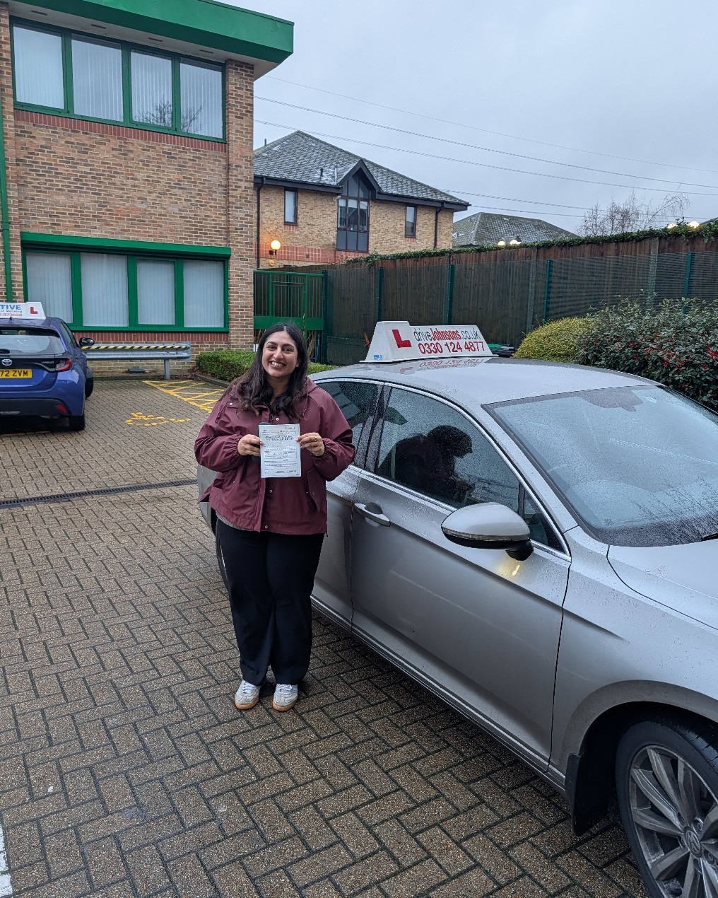 driving test pass photo of Anjali Lekh