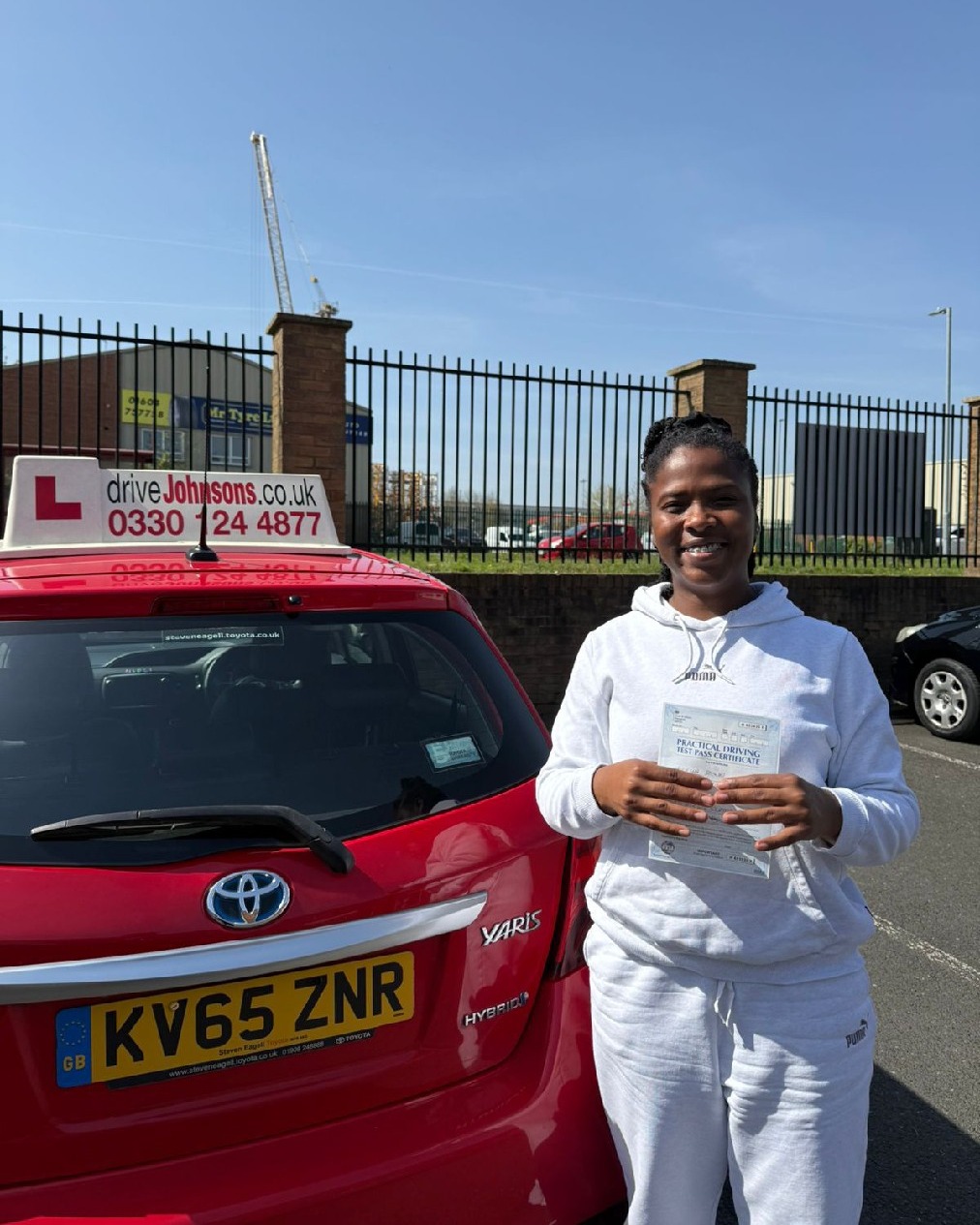 driving test pass photo of Akiesha