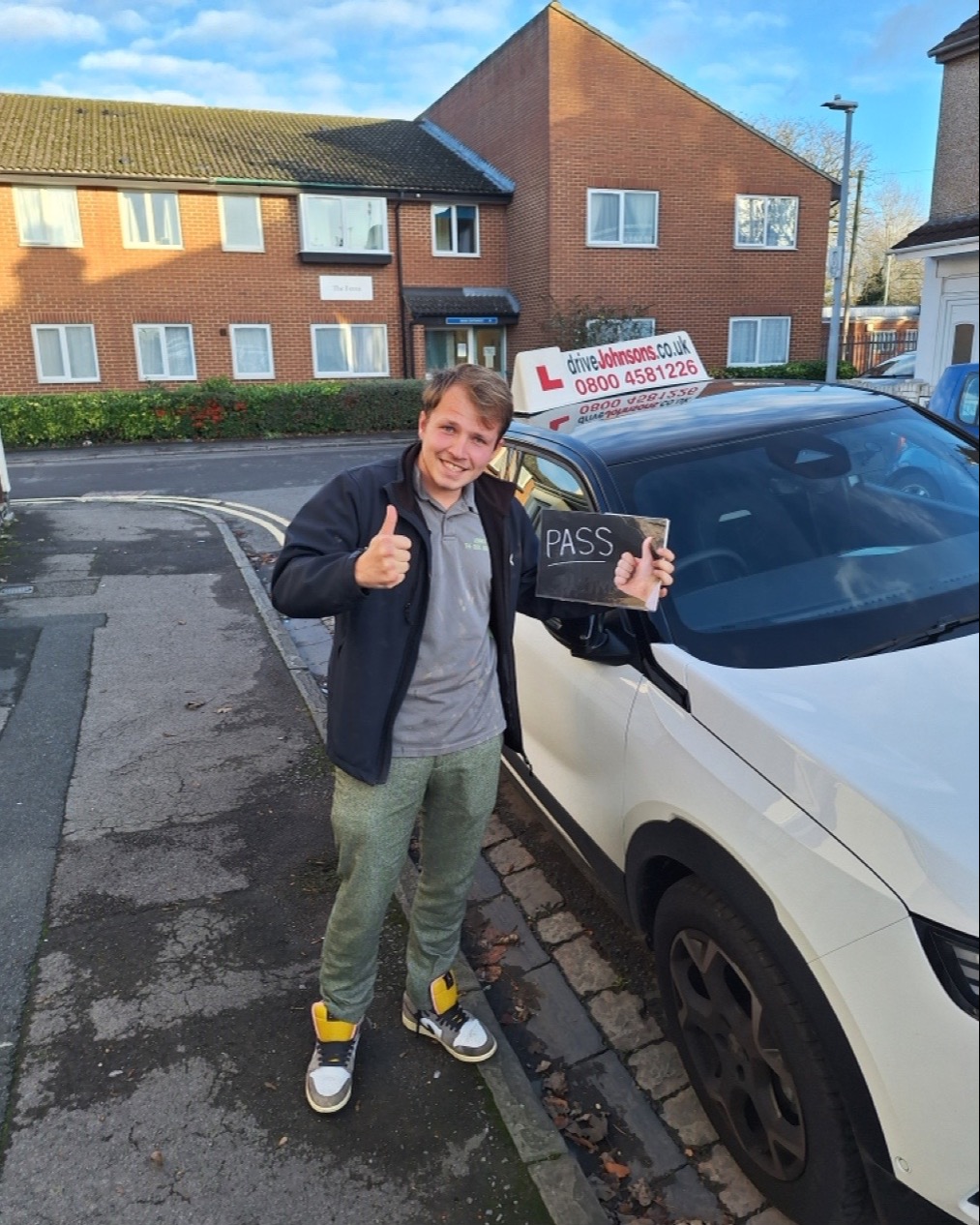driving test pass photo of Lennox Smith
