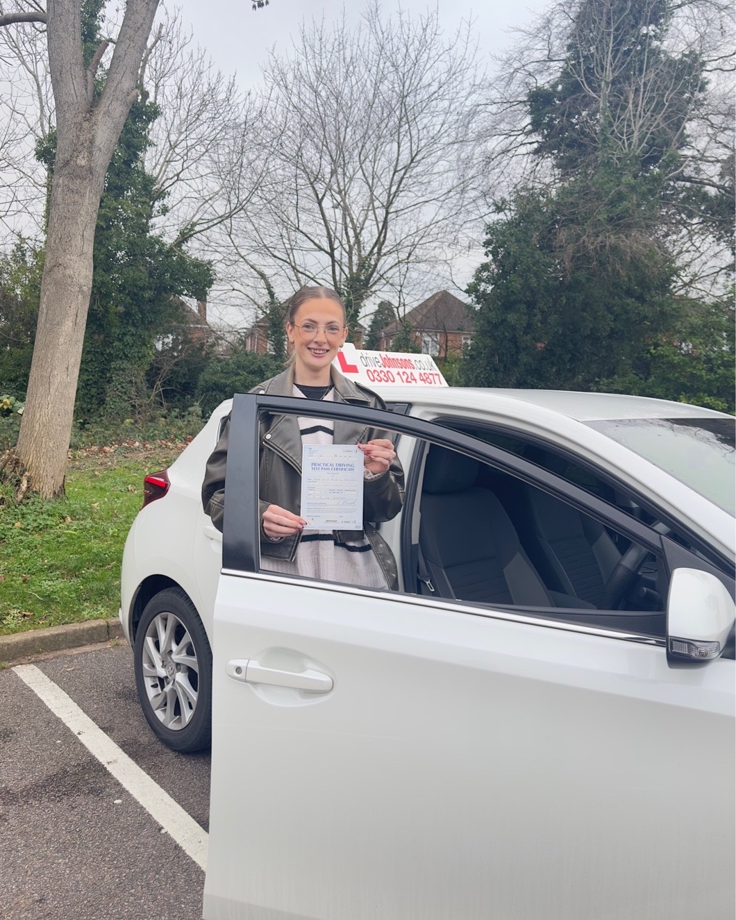 driving test pass photo of Violet Rollison
