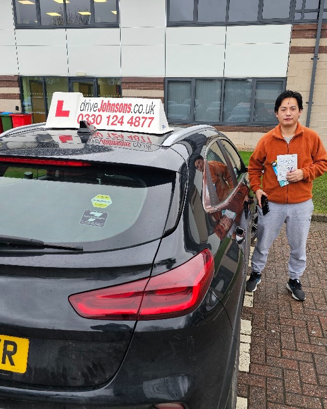 driving test pass photo of Sanjog Subba Limbu