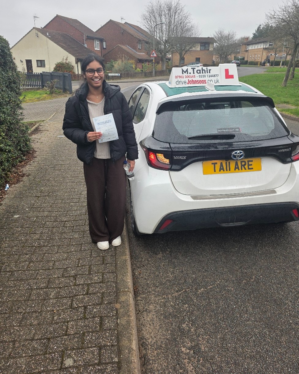 driving test pass photo of Hasini Paduchuri