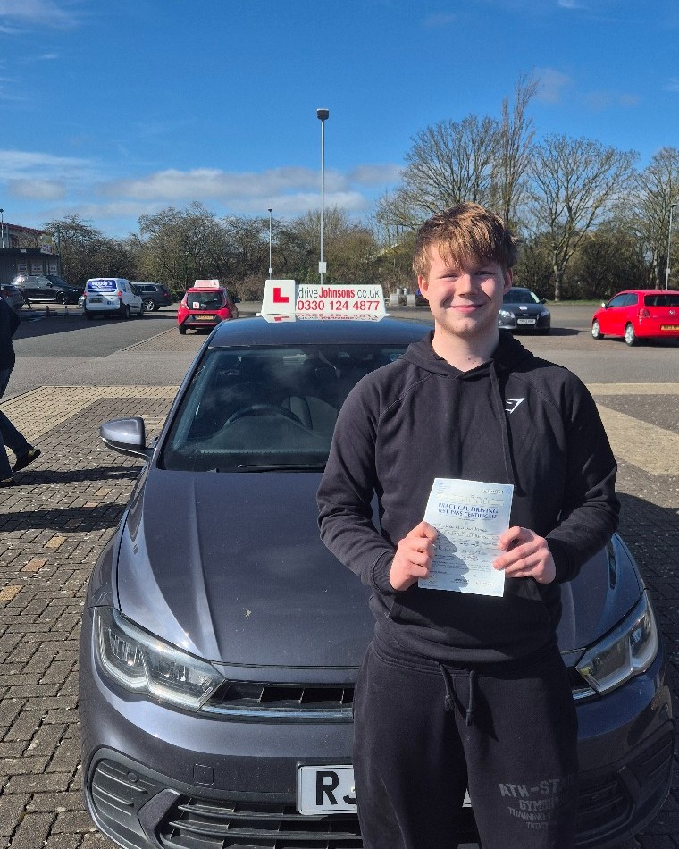 driving test pass photo of Jack Moore