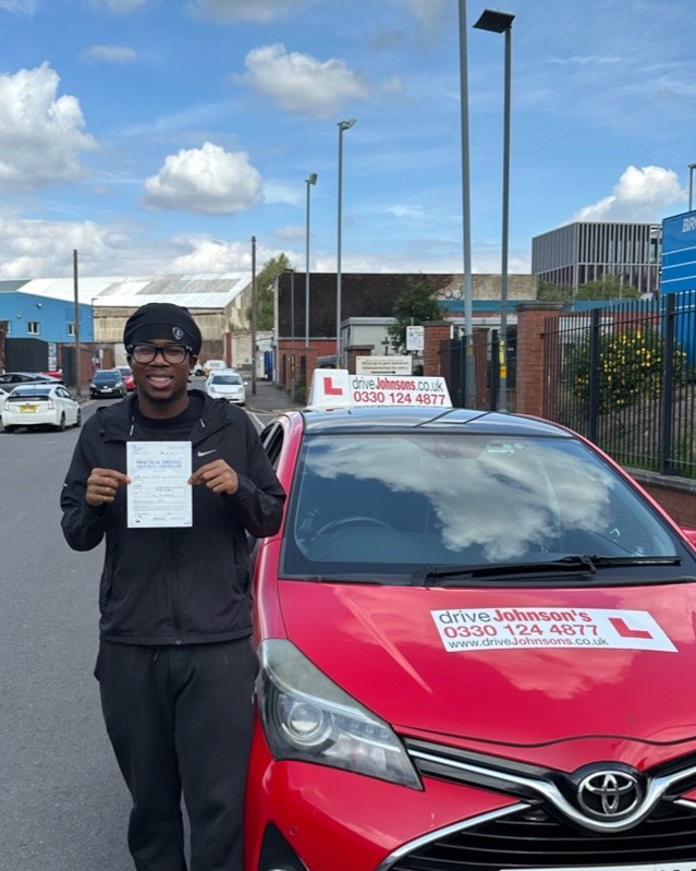 driving test pass photo of Sam Ola