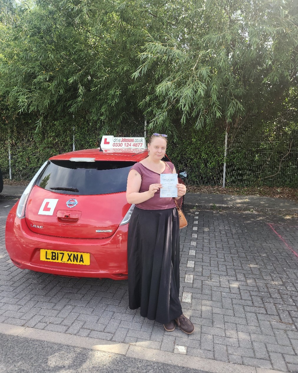 driving test pass photo of Rebecca Walford