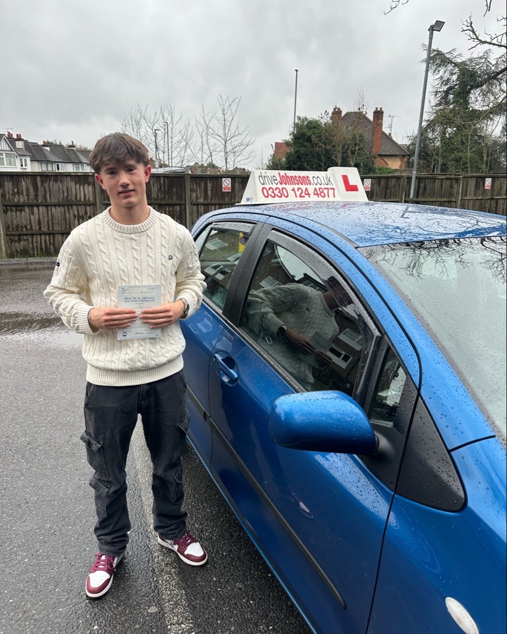 driving test pass photo of Nicholas Balita