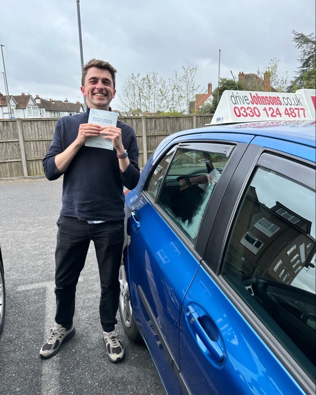 driving test pass photo of Alex Milsom