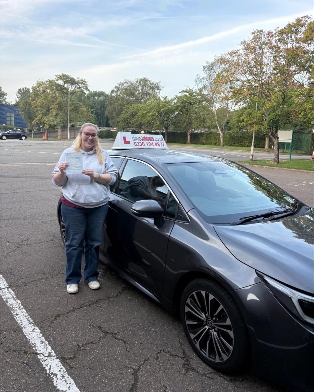 driving test pass photo of Jessica Taylor