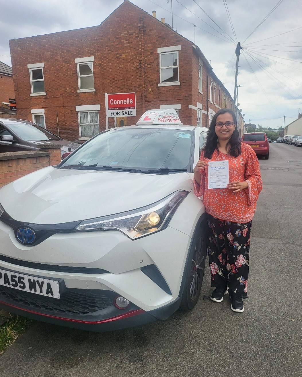 driving test pass photo of Absari Anjum