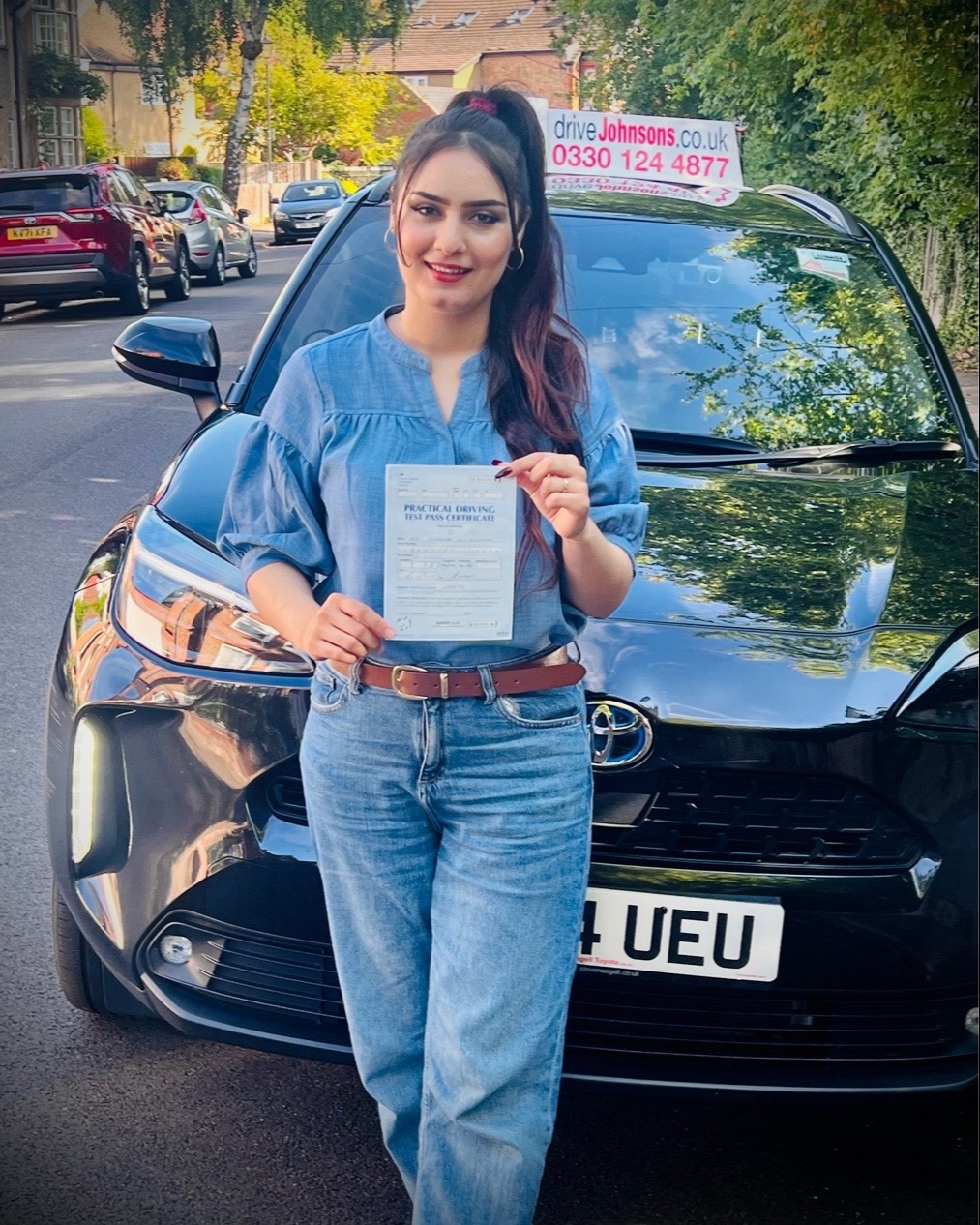 driving test pass photo of Shabnam Mubarez