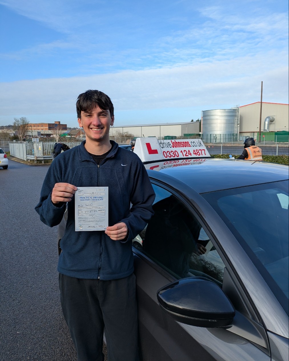 driving test pass photo of Luca Booth