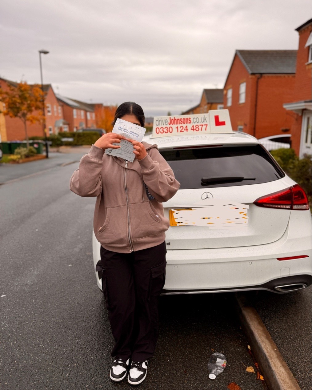 Meheknal Noor driving test pass photo of Meheknal Noor
