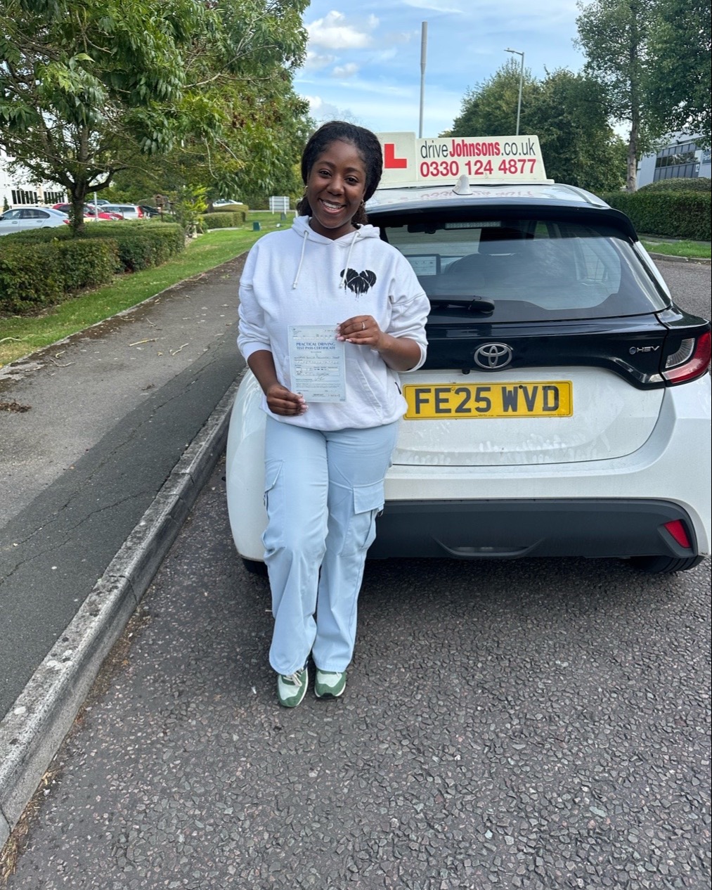 driving test pass photo of Nyasha Shumba