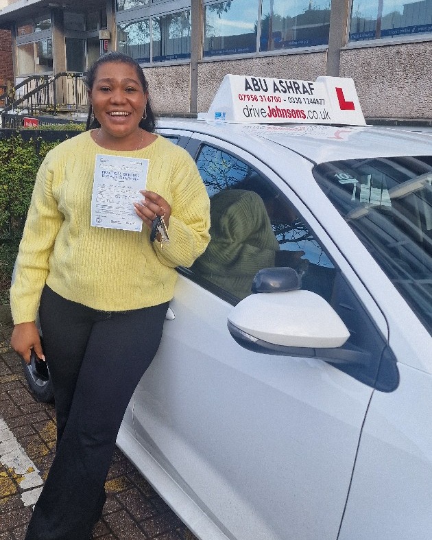 driving test pass photo of Anie