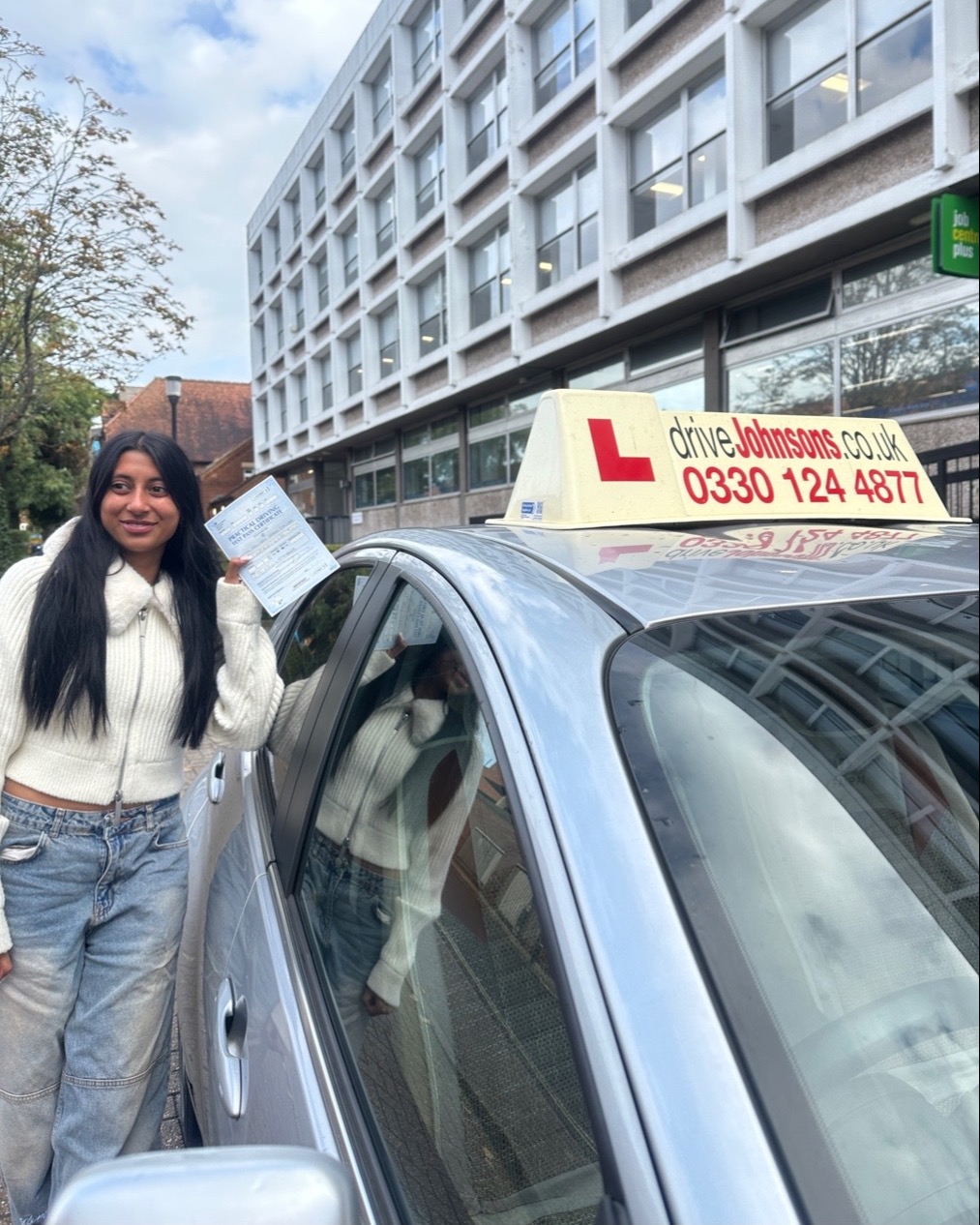 driving test pass photo of Aaliya Jahangeer