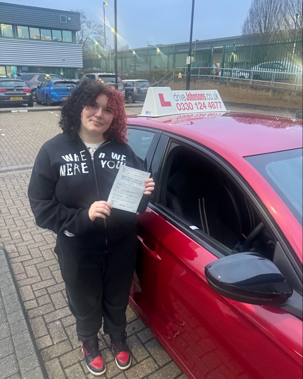 driving test pass photo of Evalyn Wallace