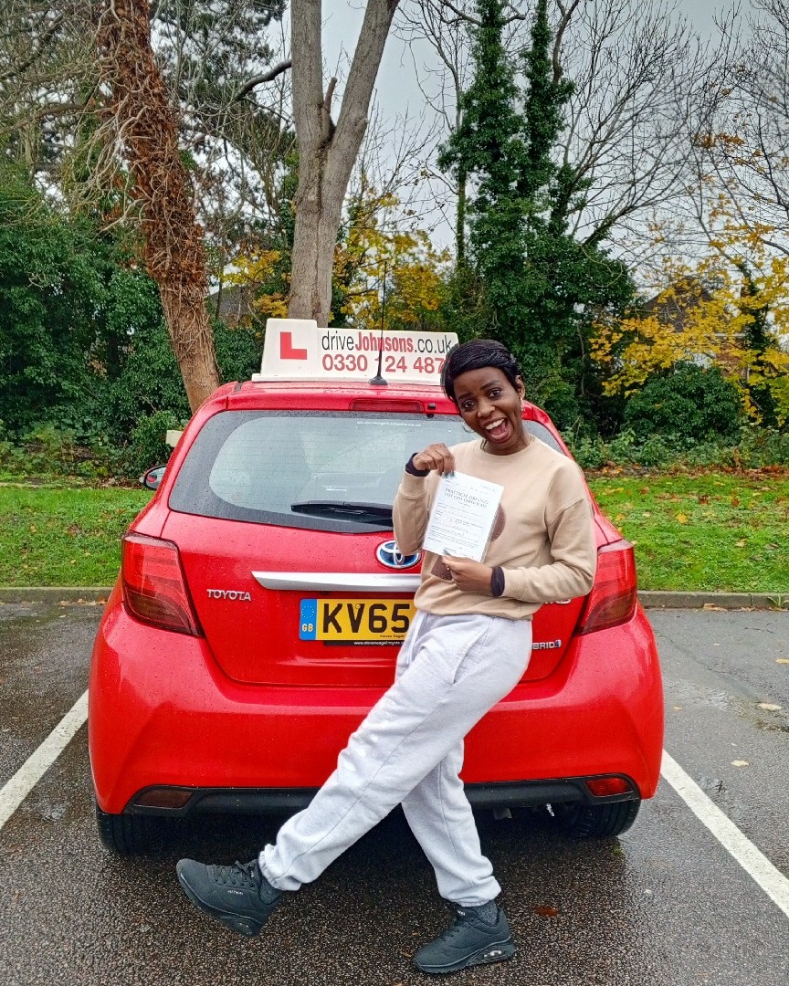 driving test pass photo of Olaitan Fasehun