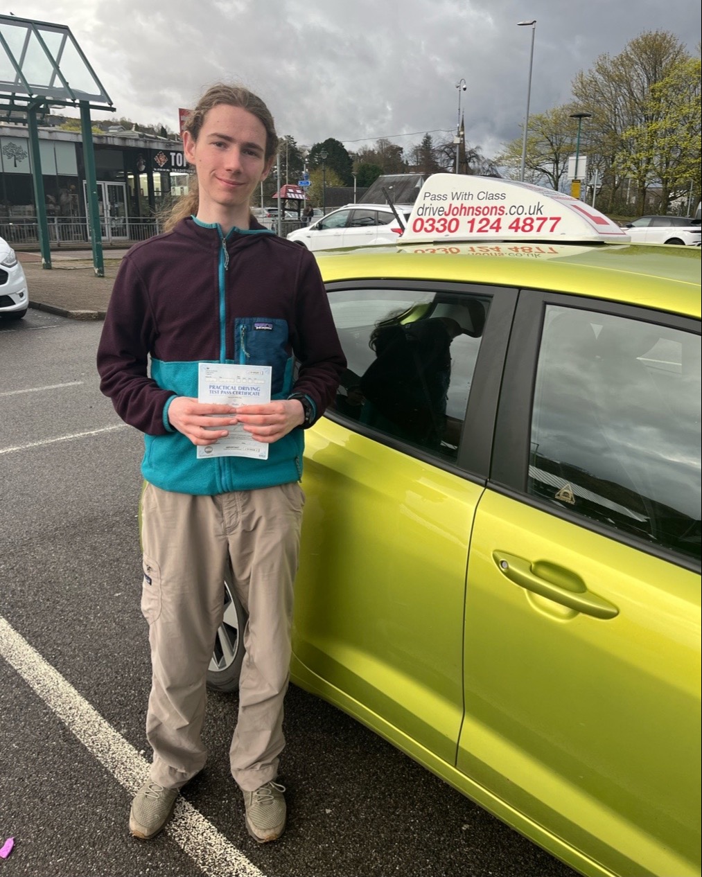 driving test pass photo of Finlay Groves