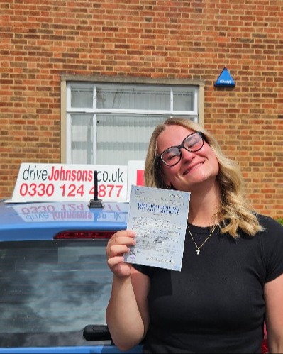 Toma Berk driving test pass photo of Toma Berk