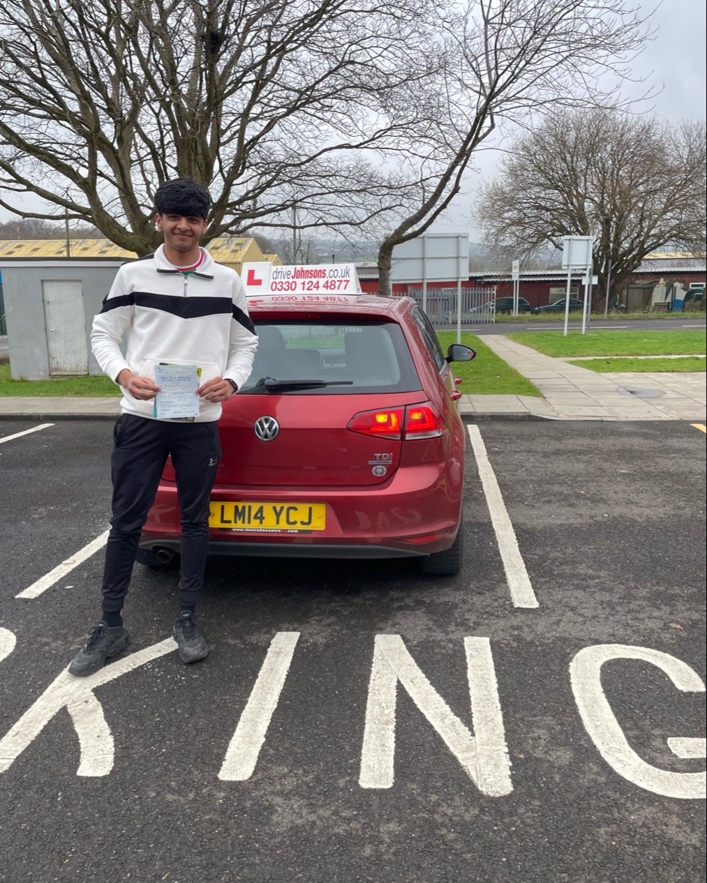 driving test pass photo of Dawud Asif