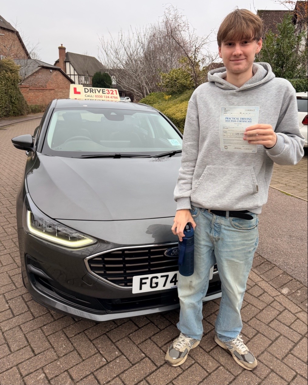 driving test pass photo of Archie Muir