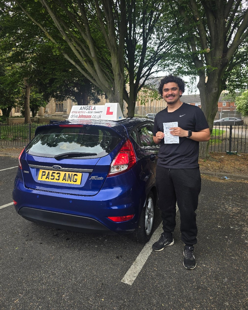 driving test pass photo of Ben Passade