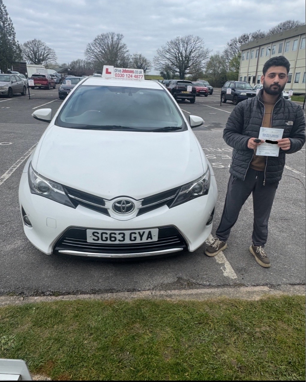 driving test pass photo of Syed Zain Zulqarnain