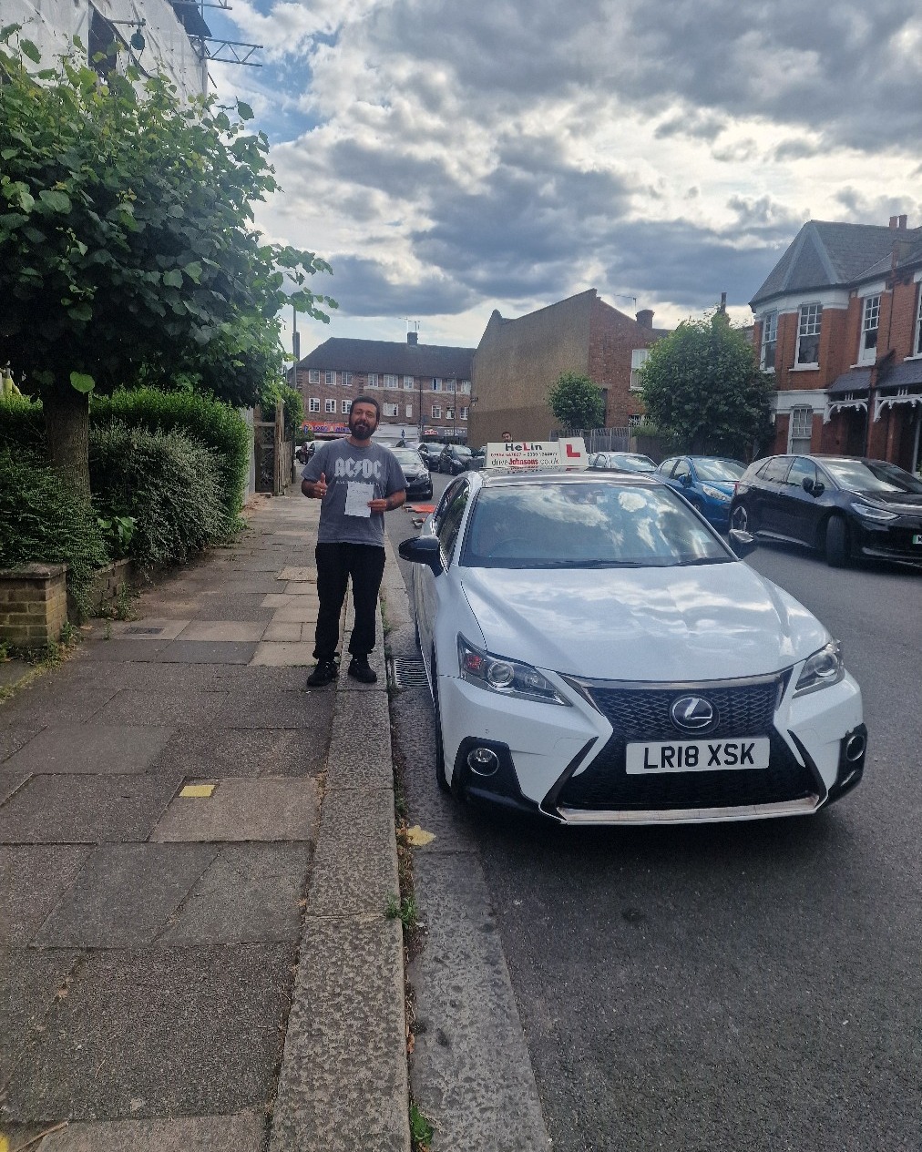 Ali Mosarah driving test pass photo of Ali Mosarah