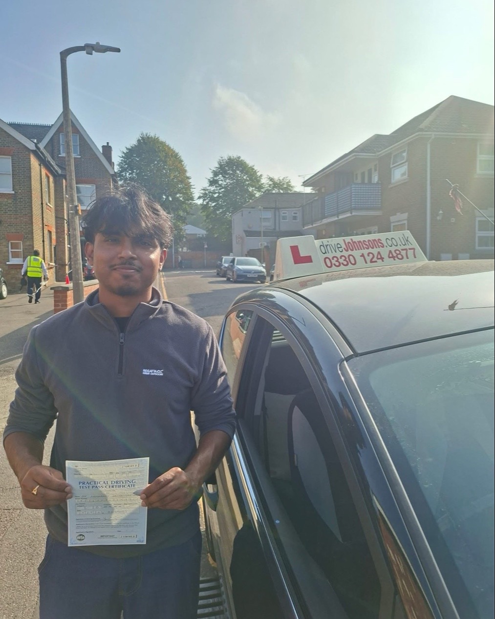 driving test pass photo of Abhimaneu Nair
