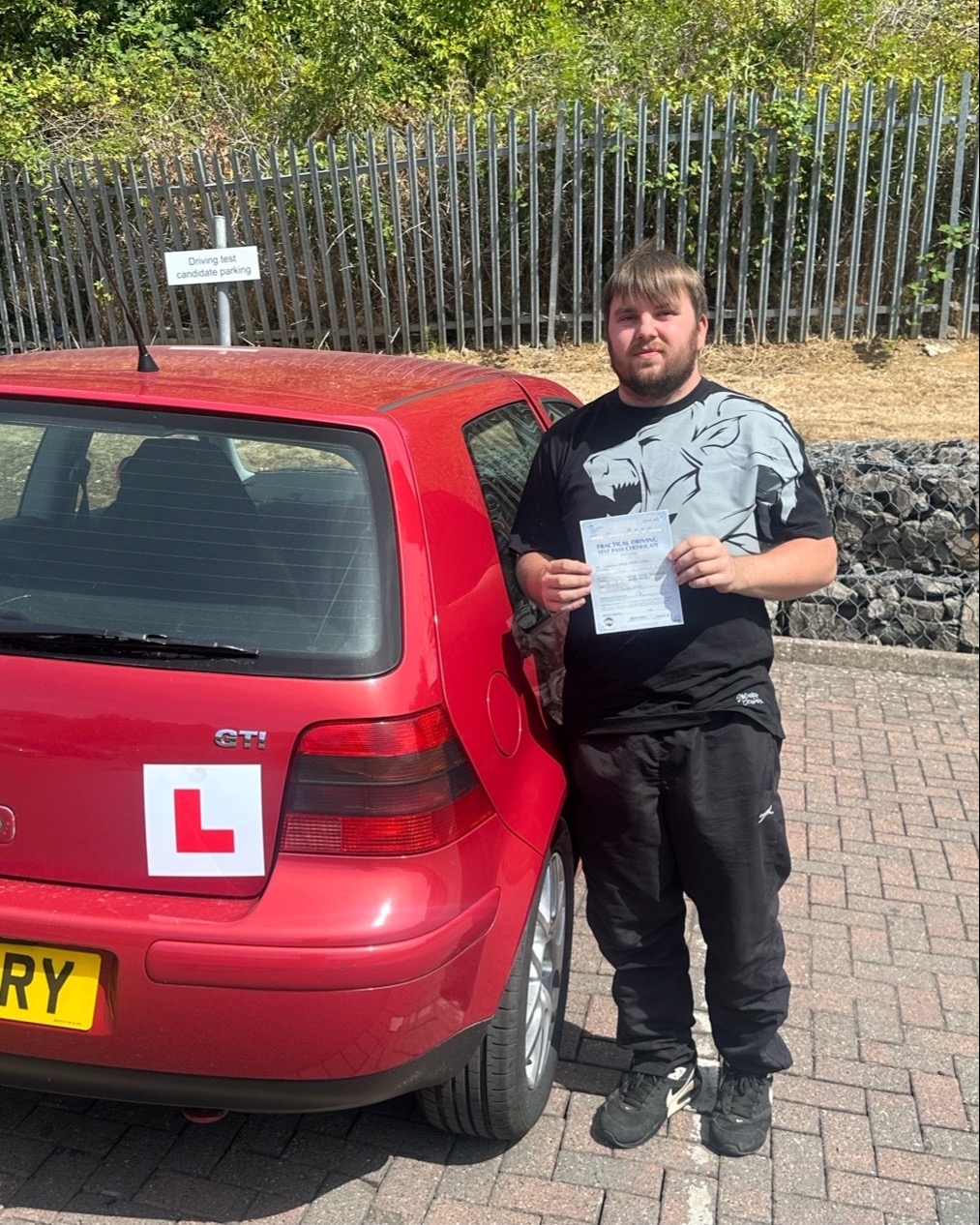 driving test pass photo of Brandon O’Neill