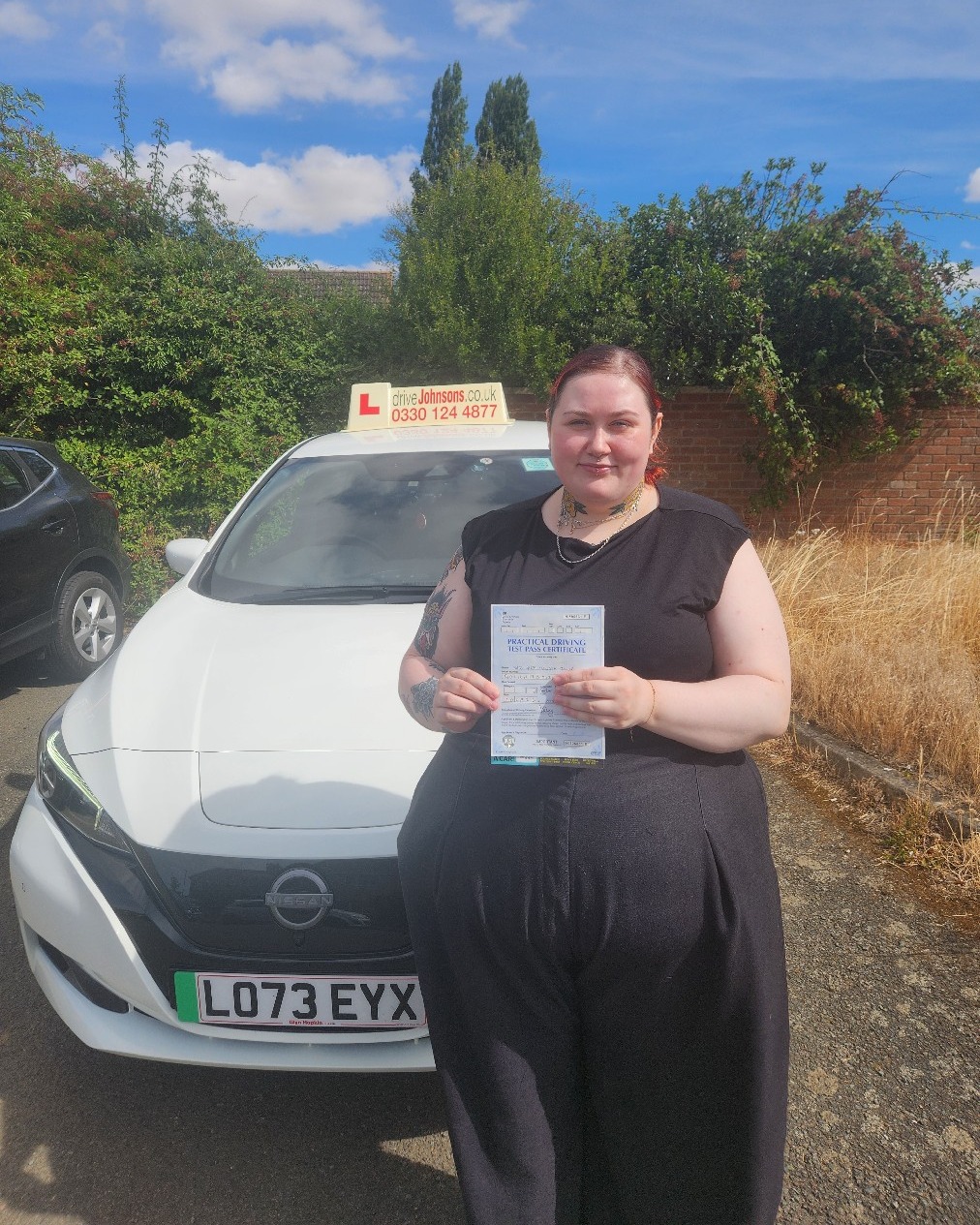 driving test pass photo of Sarah Collier